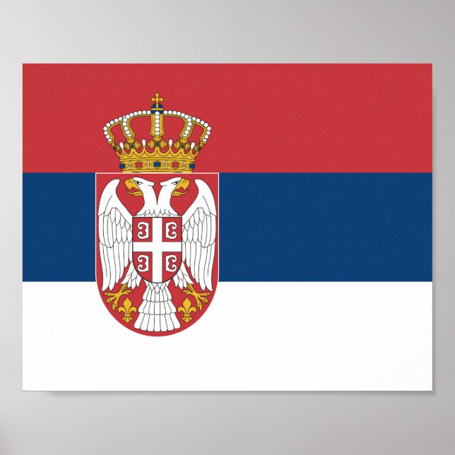 Serbia Flag Poster (Front)