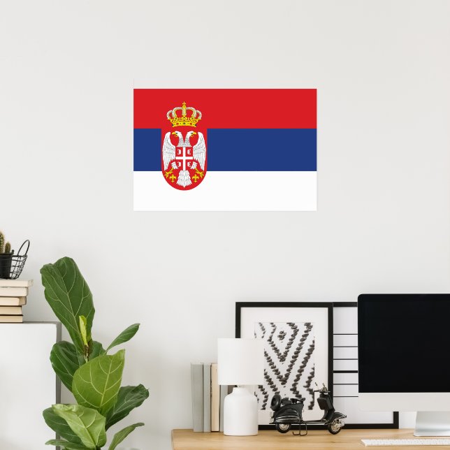 Serbia flag poster (Home Office)