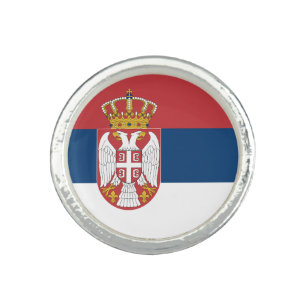 Serbia Flag Ring