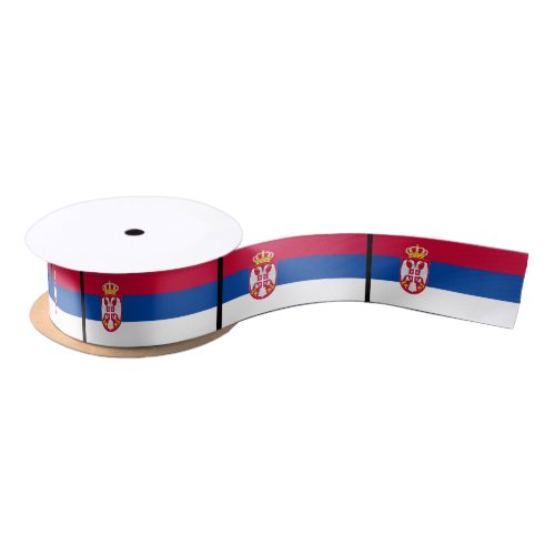 Serbia Flag Satin Ribbon