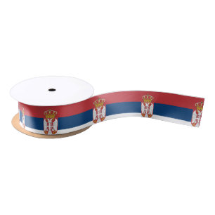 Serbia Flag Satin Ribbon