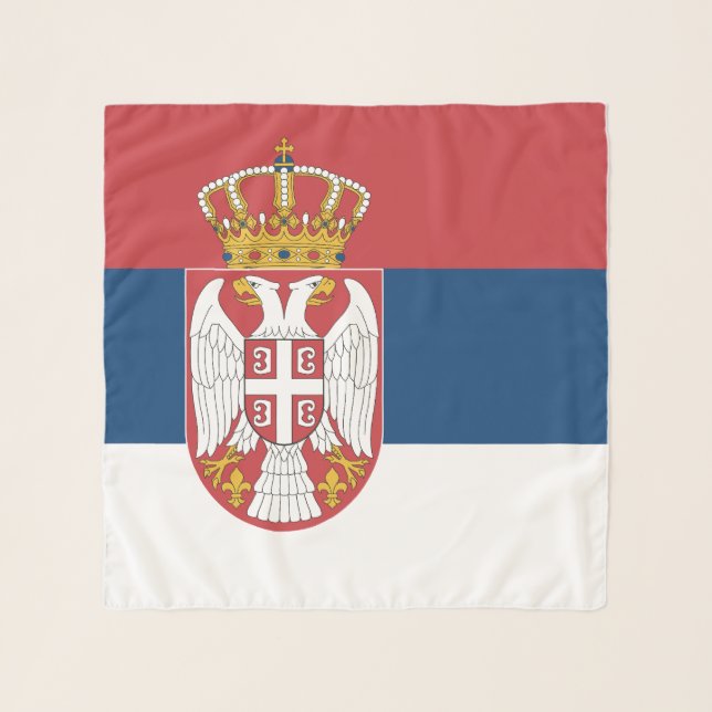 Serbia Flag Scarf (Front)