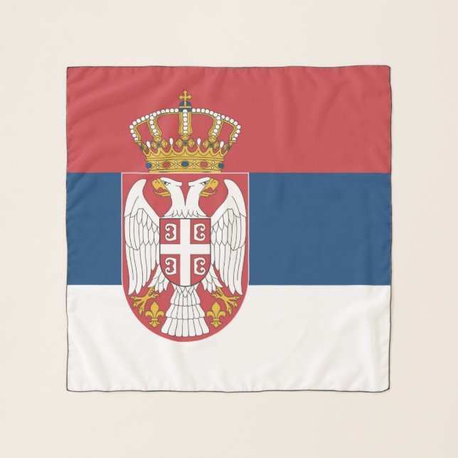 Serbia Flag Scarf (Front)