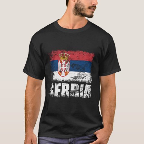 Serbia Flag Serbian Flag T_Shirt