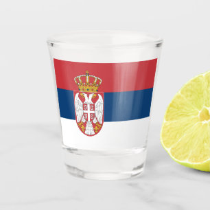Serbia Flag Shot Glass