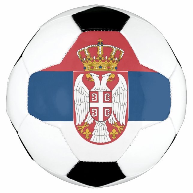 Serbia Flag Soccer Ball (Front)