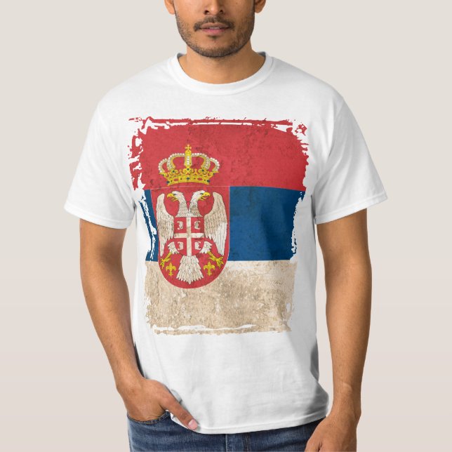 Serbia Flag T-Shirt (Front)