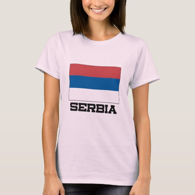 Serbia Flag T-Shirt (Front)