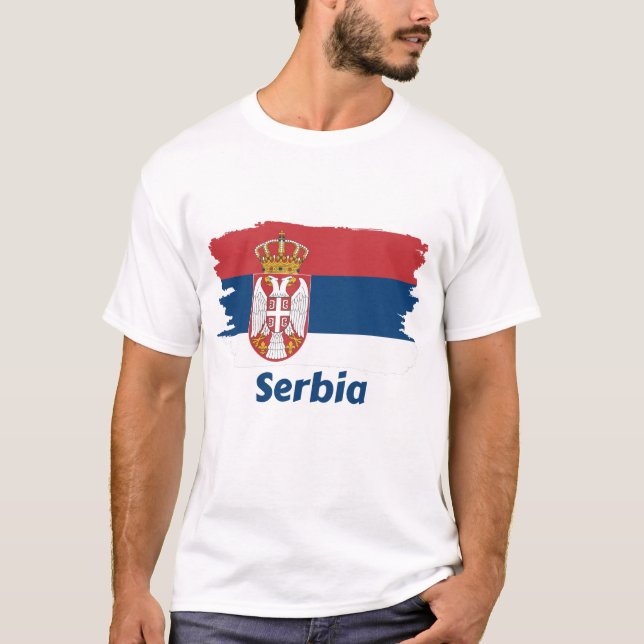 Serbia Flag T-Shirt (Front)