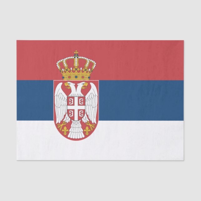 Serbia Flag Tissue Paper (Front)