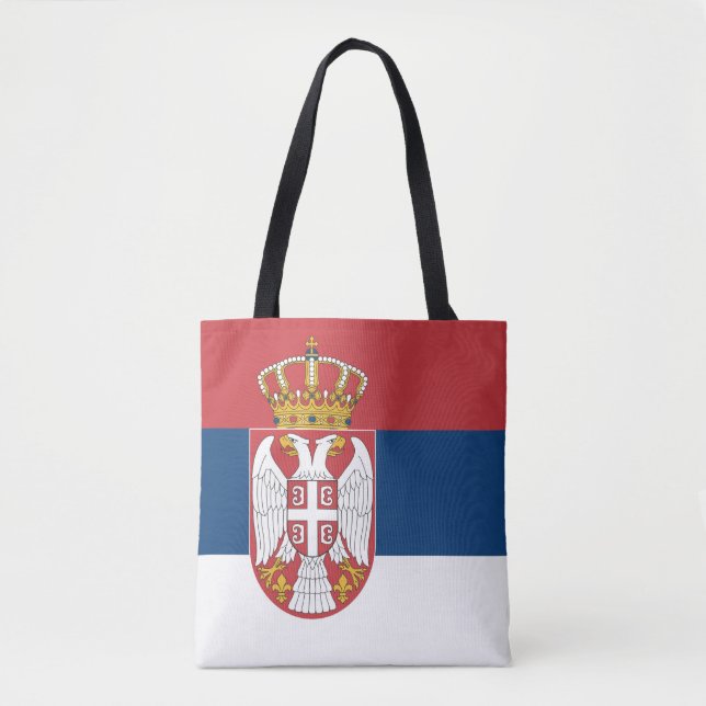 Serbia Flag Tote Bag (Front)