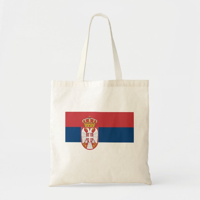 Serbia Flag Tote Bag (Front)