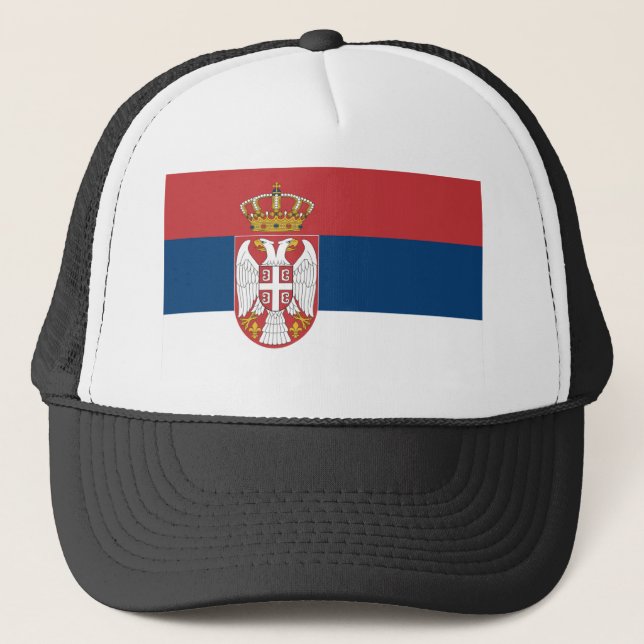 Serbia Flag Trucker Hat (Front)