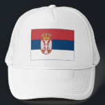 Serbia Flag Trucker Hat<br><div class="desc">Patriotic flag of Serbia.</div>