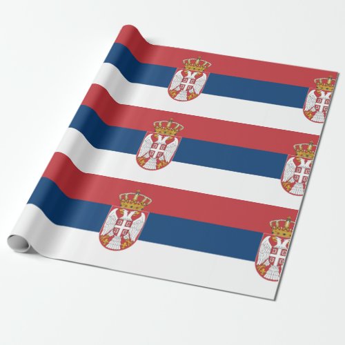 Serbia Flag Wrapping Paper