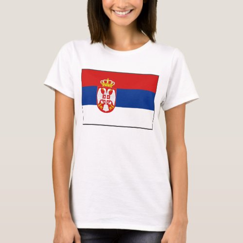 Serbia Flag x Map T_Shirt