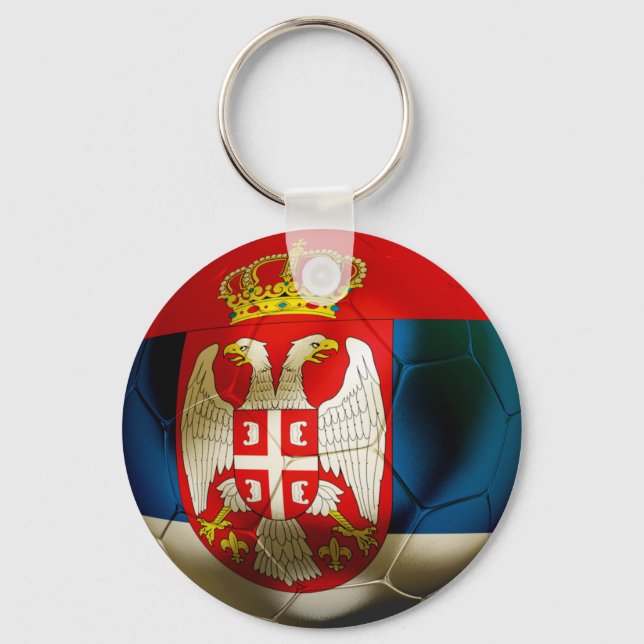 Serbia Football Keychain (Front)