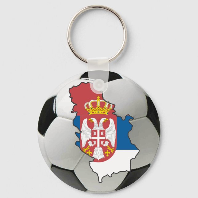 Serbia football keychain (Front)