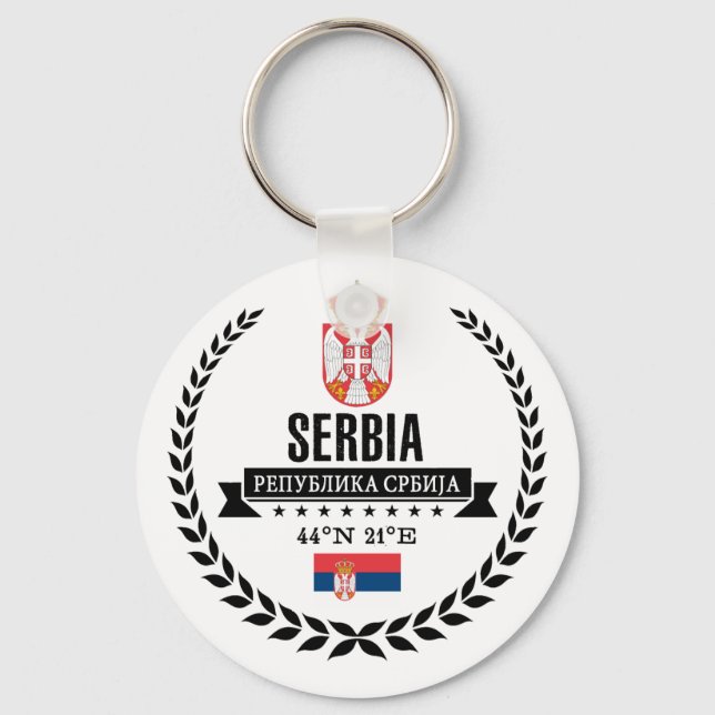 Serbia Keychain (Front)