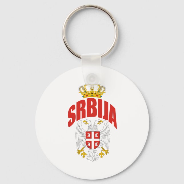 Serbia Latin Keychain (Front)