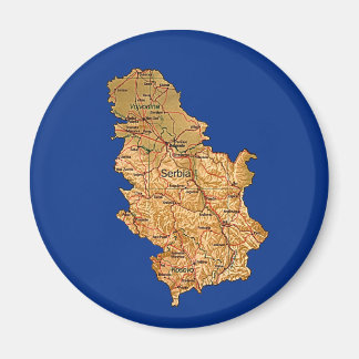 Serbia Map Magnet