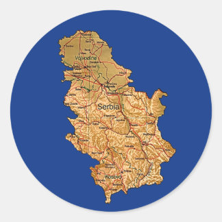 Serbia Map Sticker