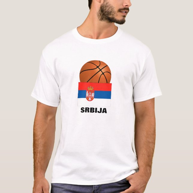 Serbia National Basketball Team T-Shirt (Front)