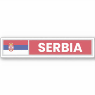 Serbia National Flag Sticker