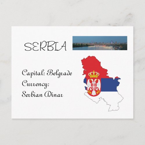 Serbia Postcard