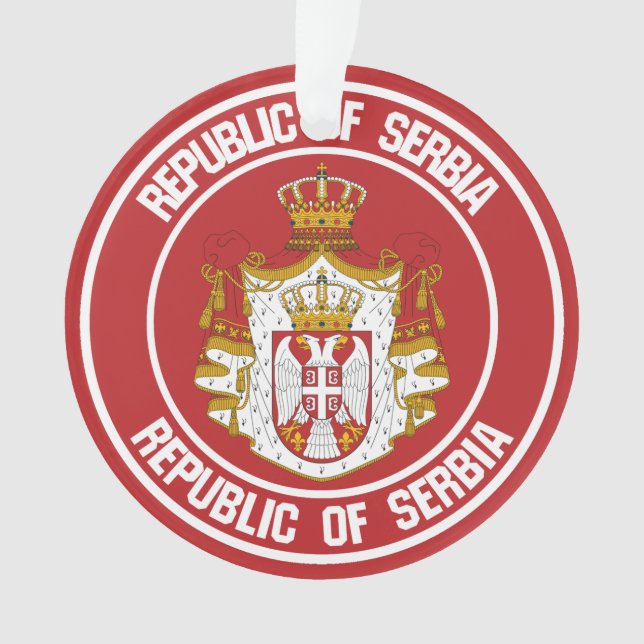 Serbia Round Emblem Ornament (Front)