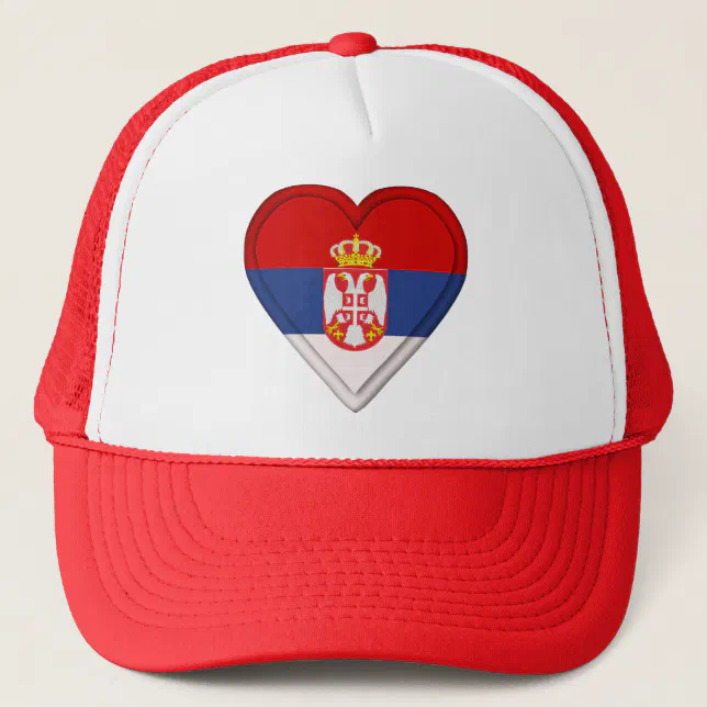 Serbia Serbian flag Trucker Hat | Zazzle