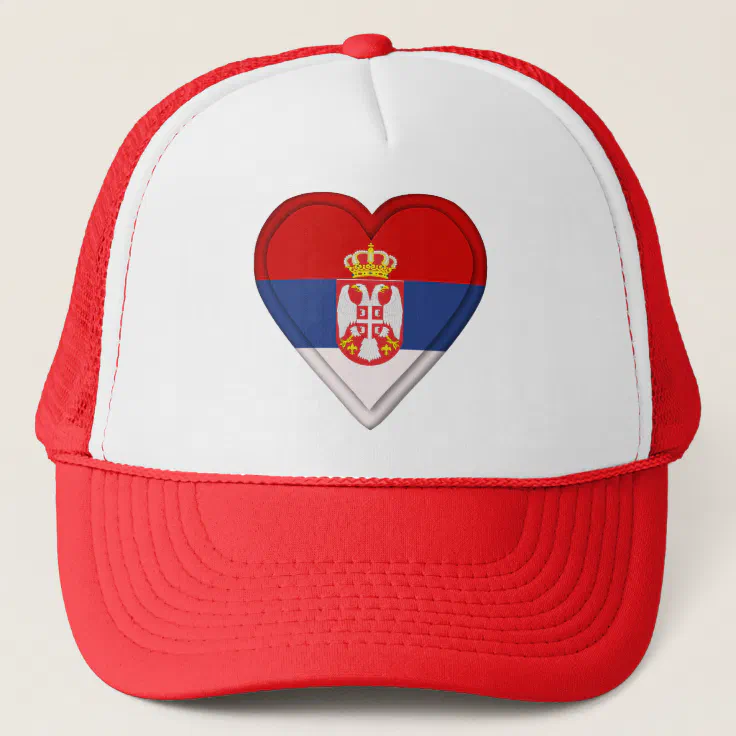 Serbia Serbian Flag Trucker Hat Zazzle