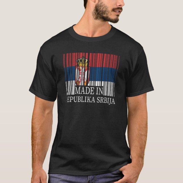 Serbia Serbian Serb Srbija Flag Jugoslavija Belgra T-Shirt (Front)