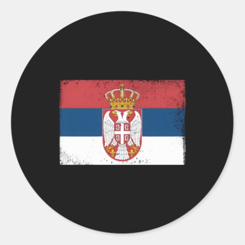Serbia Serbian Serbian Srbija Yugoslavija Belgrade Classic Round Sticker
