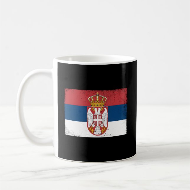 Serbia Serbian Serbian Srbija Yugoslavija Belgrade Coffee Mug (Left)