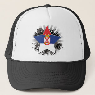 Serbia Star Trucker Hat
