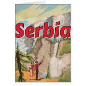 Serbia vintage Travel Poster (Front)