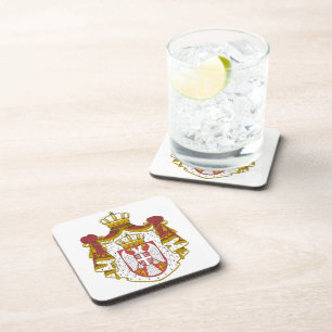 Serbian Coat arms Drink Coaster