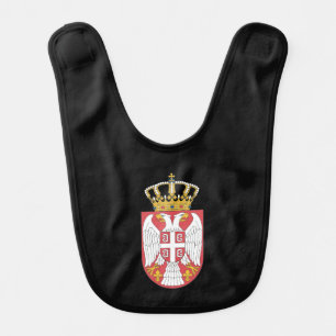 Serbian coat of arms baby bib