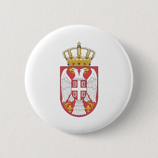 Serbian coat of arms button (Front)