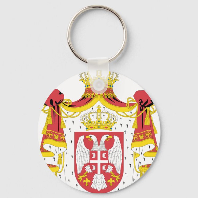 Serbian Coat of Arms Keychain (Front)