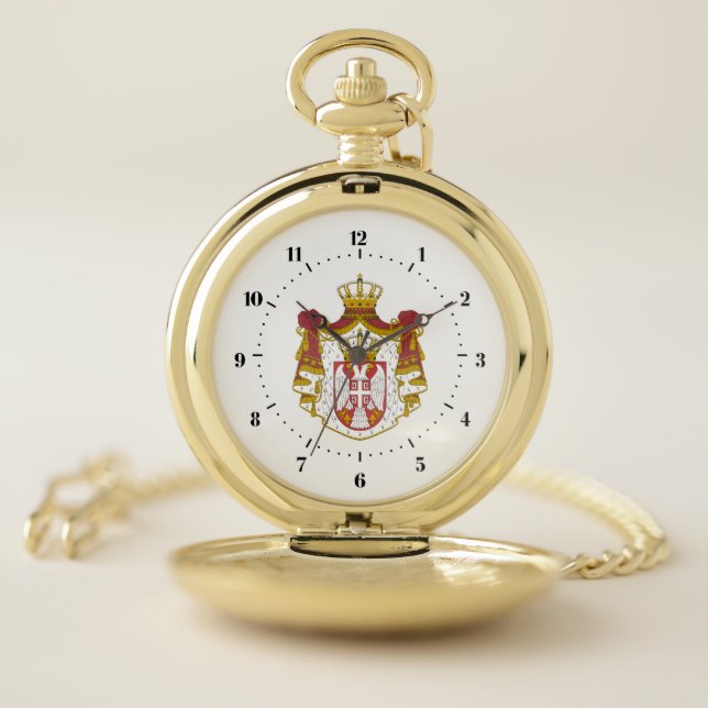 Serbian coat of arms pocket watch (Inside)
