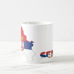 Serbian country flag coffee mug