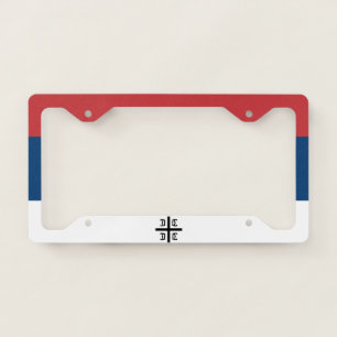 Serbian Cross License Plate Frame