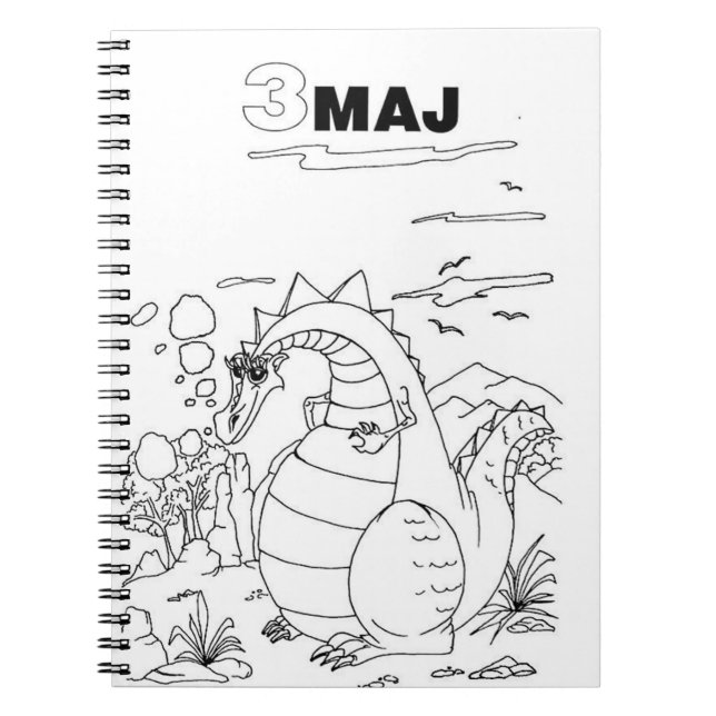 serbian cyrillic dragon notebook (Front)