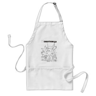 serbian cyrillic octopus adult apron