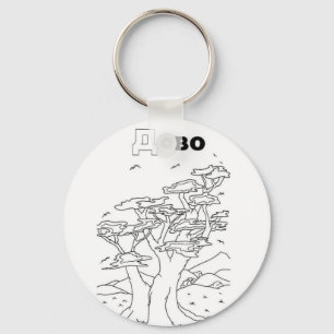 serbian cyrillic tree keychain