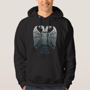 Serbian Double Headed Eagle Emblem Serbia Coat of Hoodie