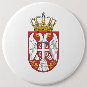 Serbian Eagle Button