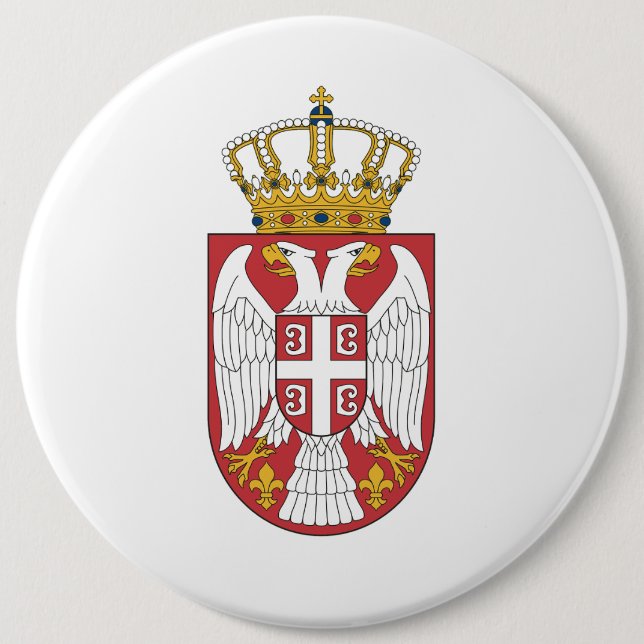 Serbian Eagle Button (Front)